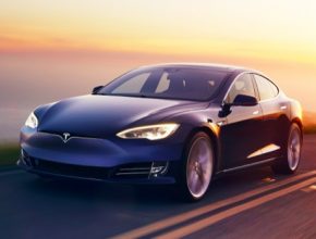 auto elektromobil Tesla Model S facelift 2016 elektromobil sunset
