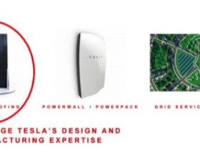 auto Tesla SolarCity solární panely SIlevo