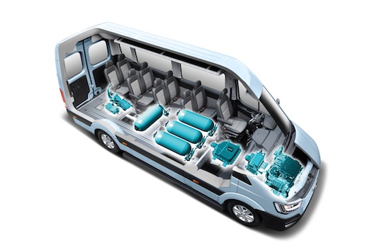 auto koncept Hyundai H350 Fuel Cell na vodík