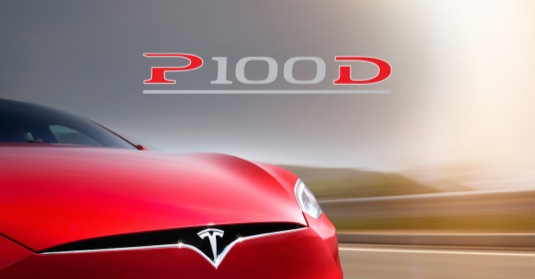 auto elektromobil Tesla Model S P100D se 100kWh baterií