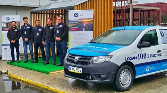 auto elektromobil elektrická přestavba Dacia Logan Prime EV Rumunssko