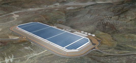 auto gigafactory model gigatovárna Tesla Nevada