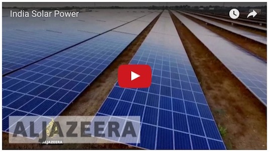 auto největší solární elektrárna je v Indii