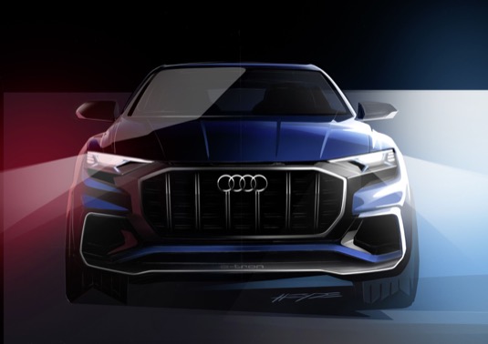 auto Audi Q8 concept autosalon Detroit 2017