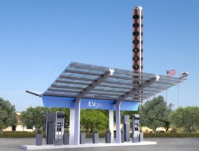 auto nabíjecí stanice pro elektromobily EVgo Baker Kalifornie