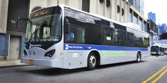 auto elektrobusy BYD New YOrk Metropolitan Transportation Authority