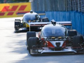 auto závod robotických aut formulí elektromobilů RoboRace DevBot