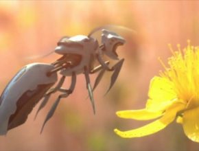 robotická včela dron opylování květin Black Mirror Černé zrcadlo
