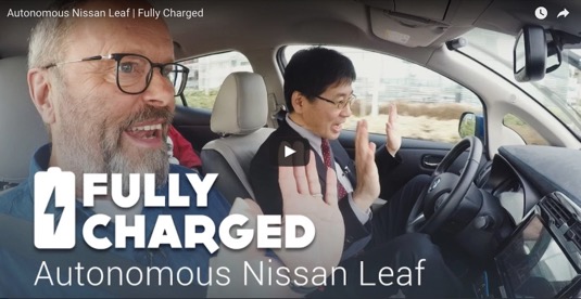 auto Robert Llewellyn Fully CHarged Nissan Leaf ProPilot