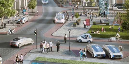 Takhle si Daimler představuje blízkou budoucnost městského života. Jak se vám líbí?
