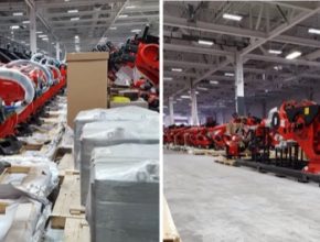 auto Tesla roboti Kuka výroba elektromobilu Model 3