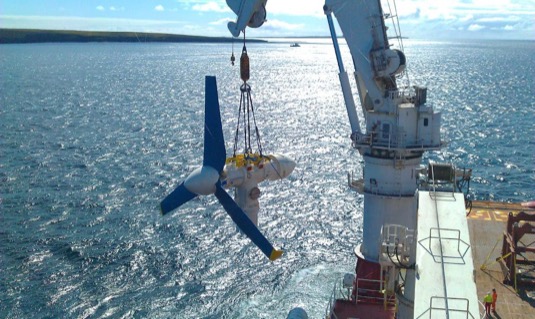 Podmořská turbína AR1000 společnosti Atlantic Resources