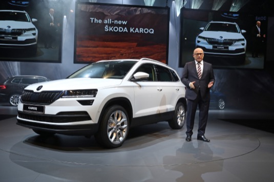 Světová premiéra nového SUV Škoda Karoq ve Stockholmu