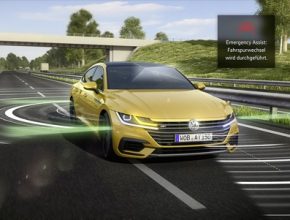 Nový Volkswagen Arteon brzdí a řídí v nouzové situaci autonomně