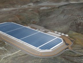 auto gigafactory gigatovárna Tesla solární střecha