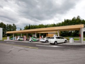 auto rychlonabíjecí stanice E.ON Vystrkov