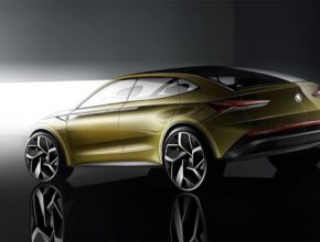 auto skica elektromobilu Škoda Vision E