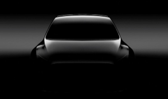 auto Tesla Model Y teaser