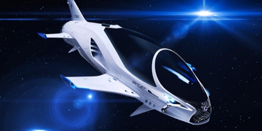 Lexus Skyjet Valerian vesmírná loď epické sci-fi film