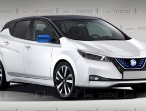 auto elektromobil nový Nissan Leaf druhá generace Motor1.com rendering