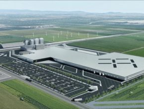 továrna Faraday Future Hanford Kalifornie