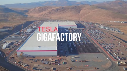 auto Tesla Gigafactory gigatovárna Nevada Reno výroba baterií