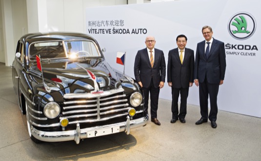 auto čínská vládní delegace navštívila Škoda AUto