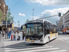 auto Norsko Trondheim elektrobus Volvo 9700 elektrický autobus