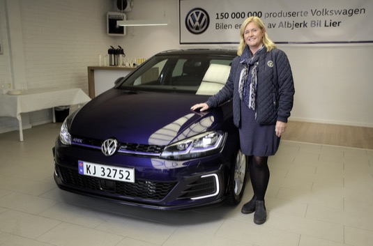auto Plug-in hybrid Volkswagen Golf GTE Turid Sedahl Knutsen Norsko