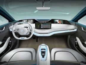 auto Škoda VIsion E elektromobil interiér
