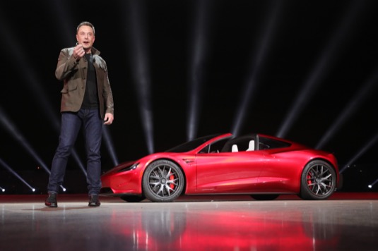 auto elektromobil Tesla Roadster nové generace