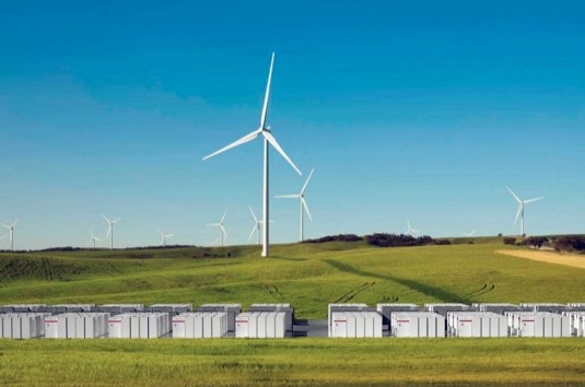 větrná farma Jižní Austrálie Hornsdale bateriový úložný systém Tesla PowerPack