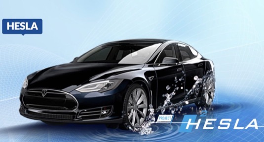 auto elektromobily na vodík Tesla Model S