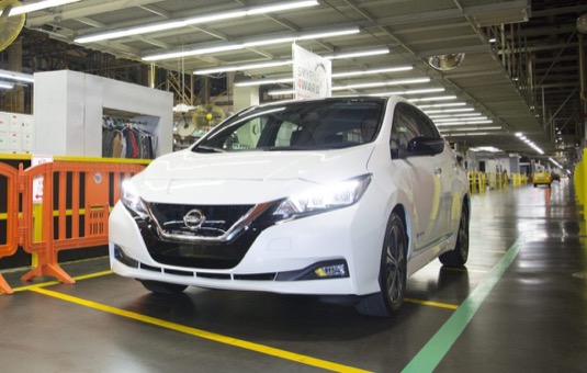 auto elektromobil Nissan Leaf výroba Smyrna