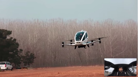 létající osobní přepravní drone Ehang 184