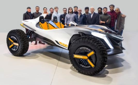 Elektrická bugina a vodní skútr v jednom, to je Hyundai Kite z dílny Istituto Europeo di Design (IED) a Designového centra Hyundai v Evropě.