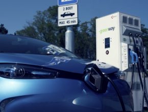 auto GreenWay rychlonabíječka nabíjení elektromobilu Renault Zoe ZOE