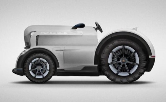 auto Porsche Mission E Tractor