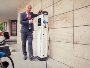 nová nabíjecí stanice Circontrol eVolve Smart dodaná společností Elexim v hotel Crowne Plaza Bratislava