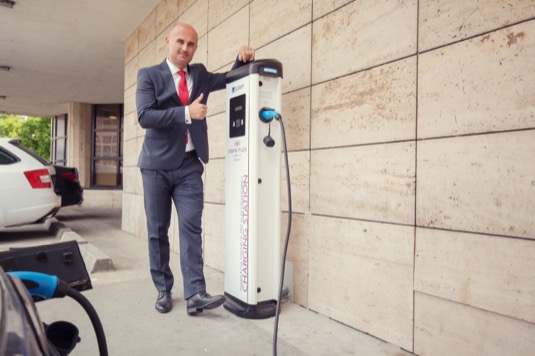 nová nabíjecí stanice Circontrol eVolve Smart dodaná společností Elexim v hotel Crowne Plaza Bratislava