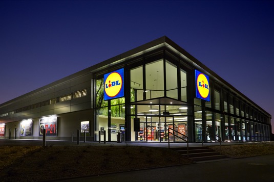 Lidl prodejna výměna osvětlení