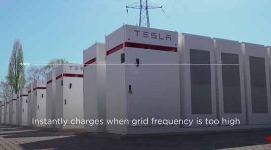 Terhills Belgie baterie Tesla Powerpack