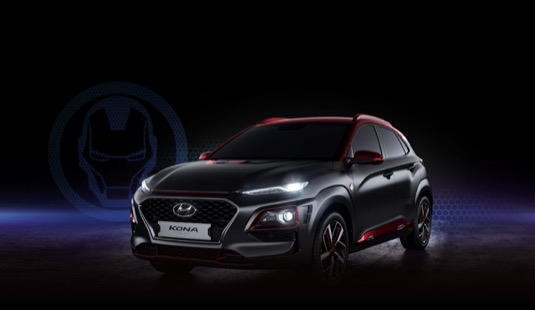 auto elektromobil Hyundai Kona Iron Man Edition