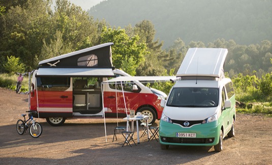 auto elektromobil Nissan e-NV200 Camper Van