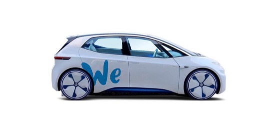 auto elektromobil Volkswagen I.D. hatchback služba sdílení aut We