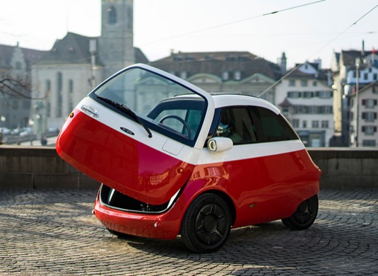 auto elektromobil Microlino