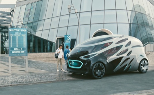 auto elektromobily Urbanetic mohou fungovat jako letištní shuttly