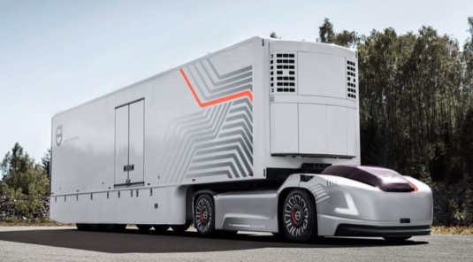 Koncept robotického tahače Vera od Volvo Trucks.