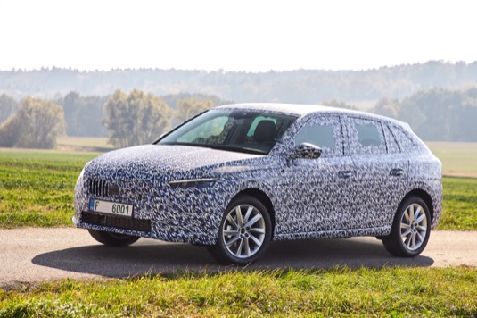 ŠKODA SCALA je prvním modelem značky postaveným na platformě MQB A0 koncernu Volkswagen