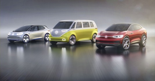 auto elektromobily nová řada VOlkswagen I.D.